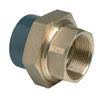 PVCu Composite union plain/BSP female brass