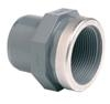 PVCu Spigot plain/BSP female threaded reinforced