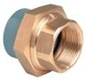 ABS Composite union plain/BSP female brass threaded