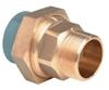 ABS Composite union plain/BSPT male brass threaded