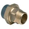 PVCu Composite union plain/BSPM taper brass