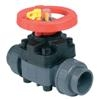 PVCu Diaphragm valve BSPF threaded sockets EPDM seals